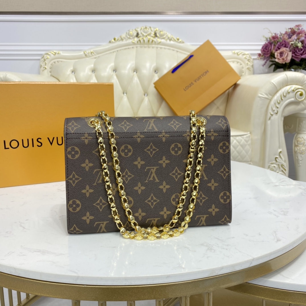 Louis Vuitton VICTOIRE Handbag Monogram M41730 Black